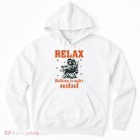 Raccoon Relax Nothing Under Control Hoodie thumb 0