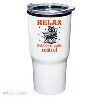 Raccoon Relax Nothing Under Control Tumbler thumb 0