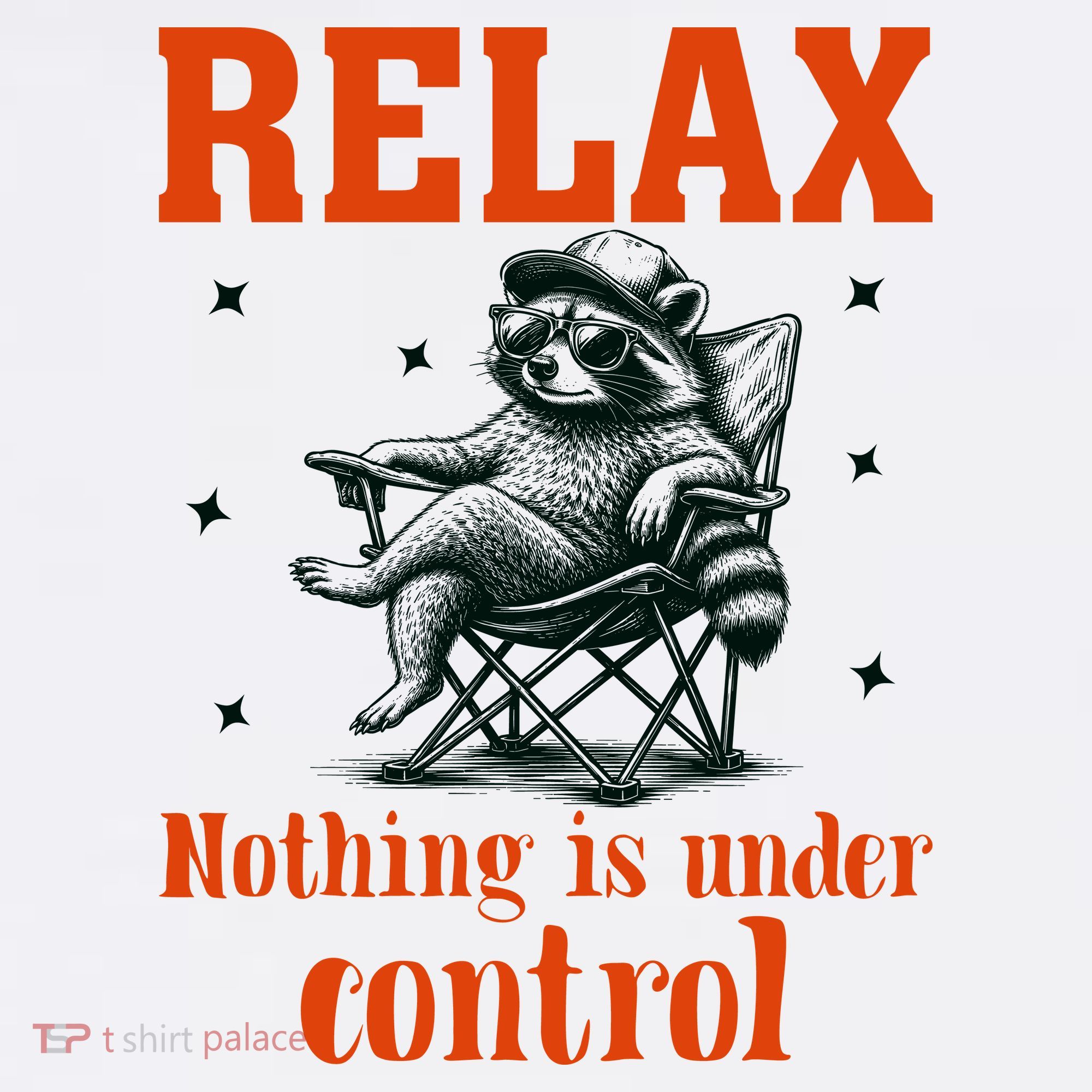 Raccoon Relax Nothing Under Control Mousepad