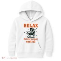 Raccoon Relax Nothing Under Control Kids Hoodie thumb 0