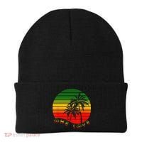 Rasta Reggae One Love Palms Reggaeton Rastafarian Pride Beanie thumb 0