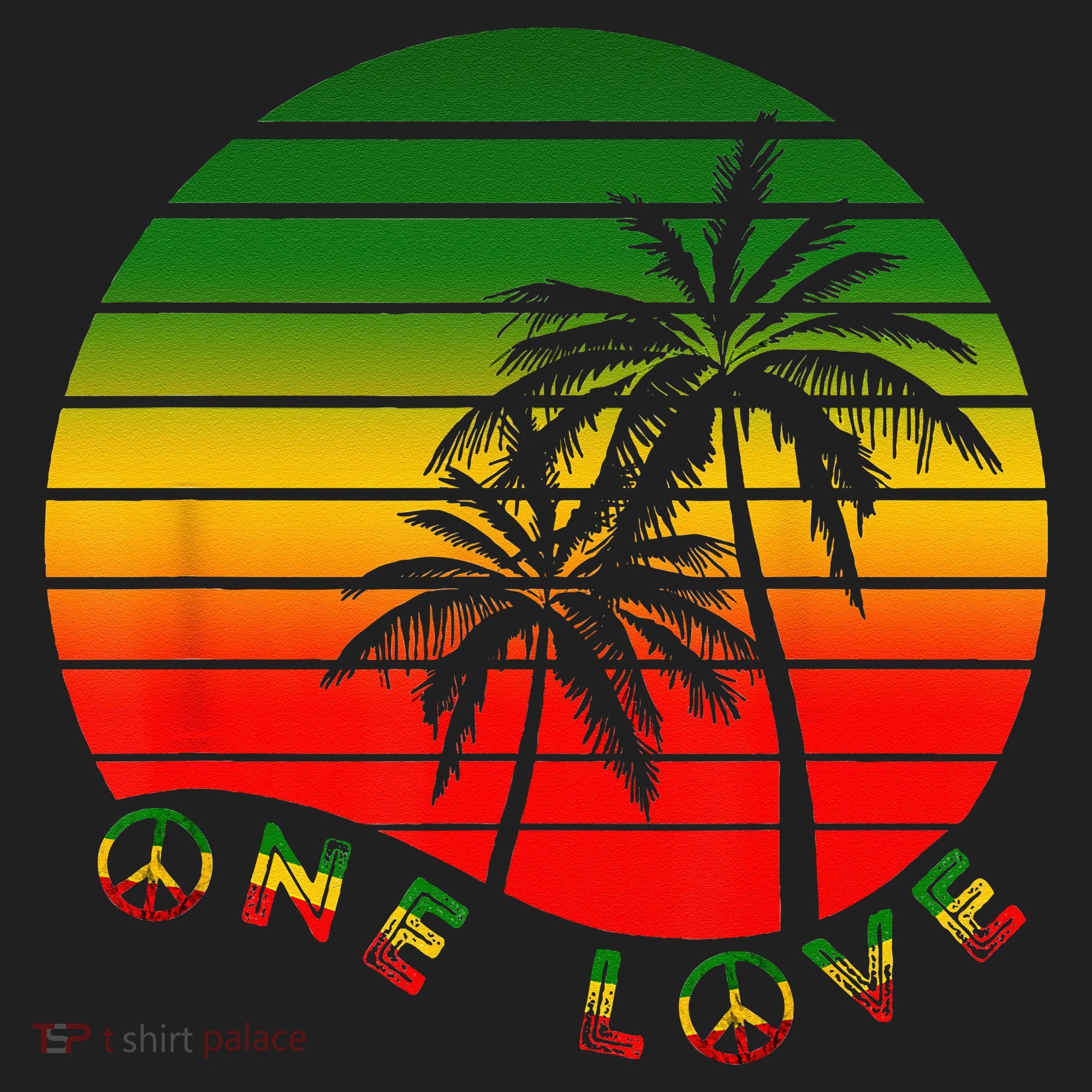Rasta Reggae One Love Palms Reggaeton Rastafarian Pride Hat
