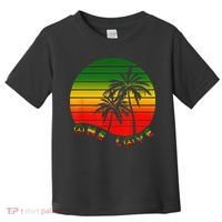 Rasta Reggae One Love Palms Reggaeton Rastafarian Pride Toddler T-Shirt thumb 0