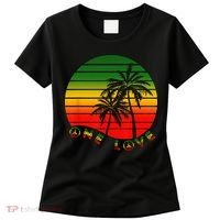 Rasta Reggae One Love Palms Reggaeton Rastafarian Pride Women's T-Shirt thumb 0