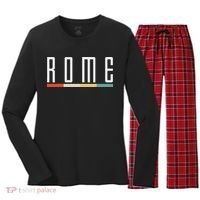 Rome Women's Long Sleeve Flannel Pajama Set  thumb 0