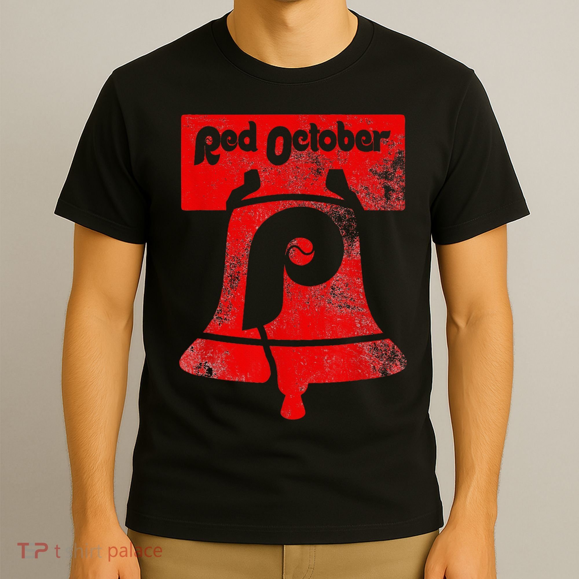 Retro Red October Philly Philadelphia Vintage Ring the bell T-Shirt