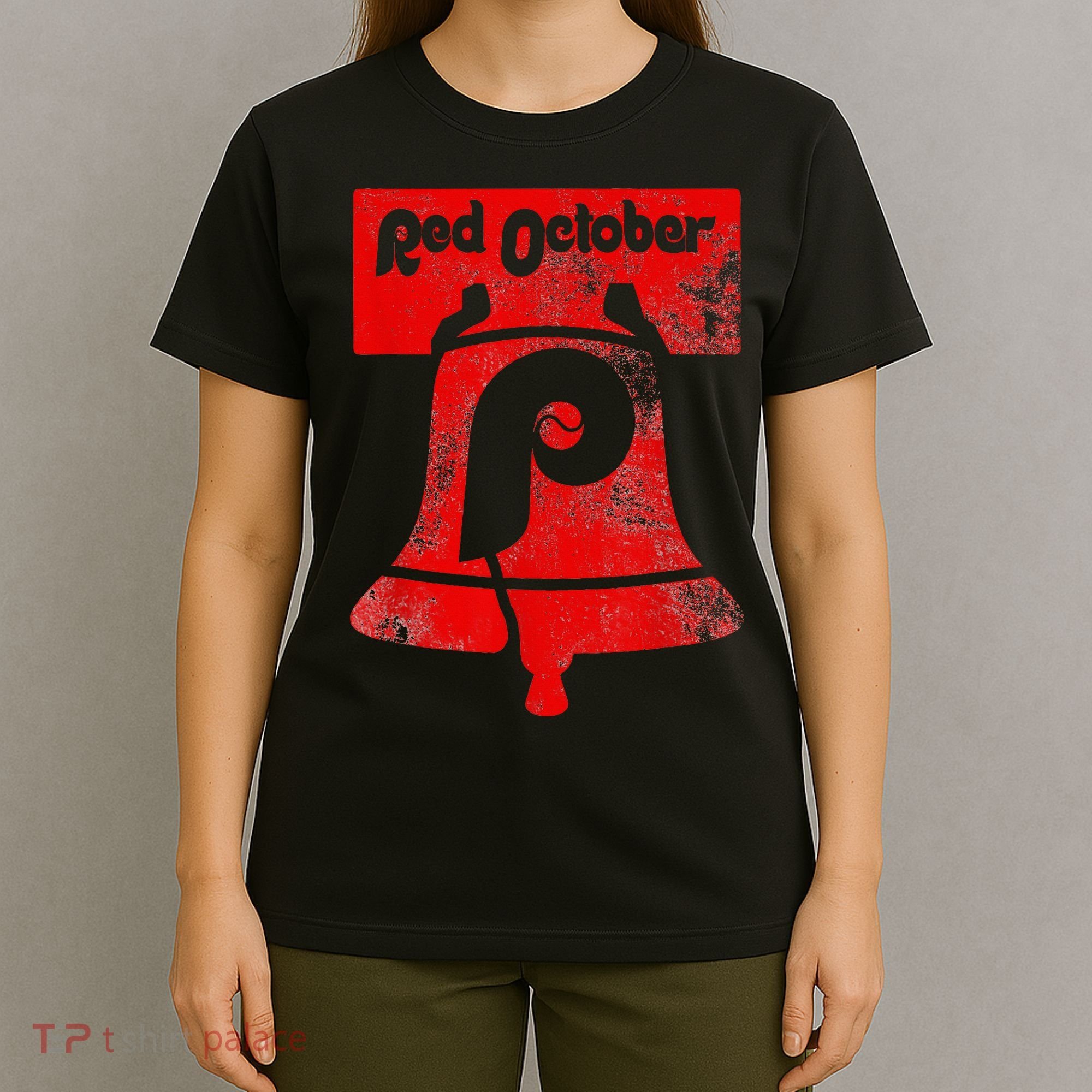 Retro Red October Philly Philadelphia Vintage Ring the bell T-Shirt