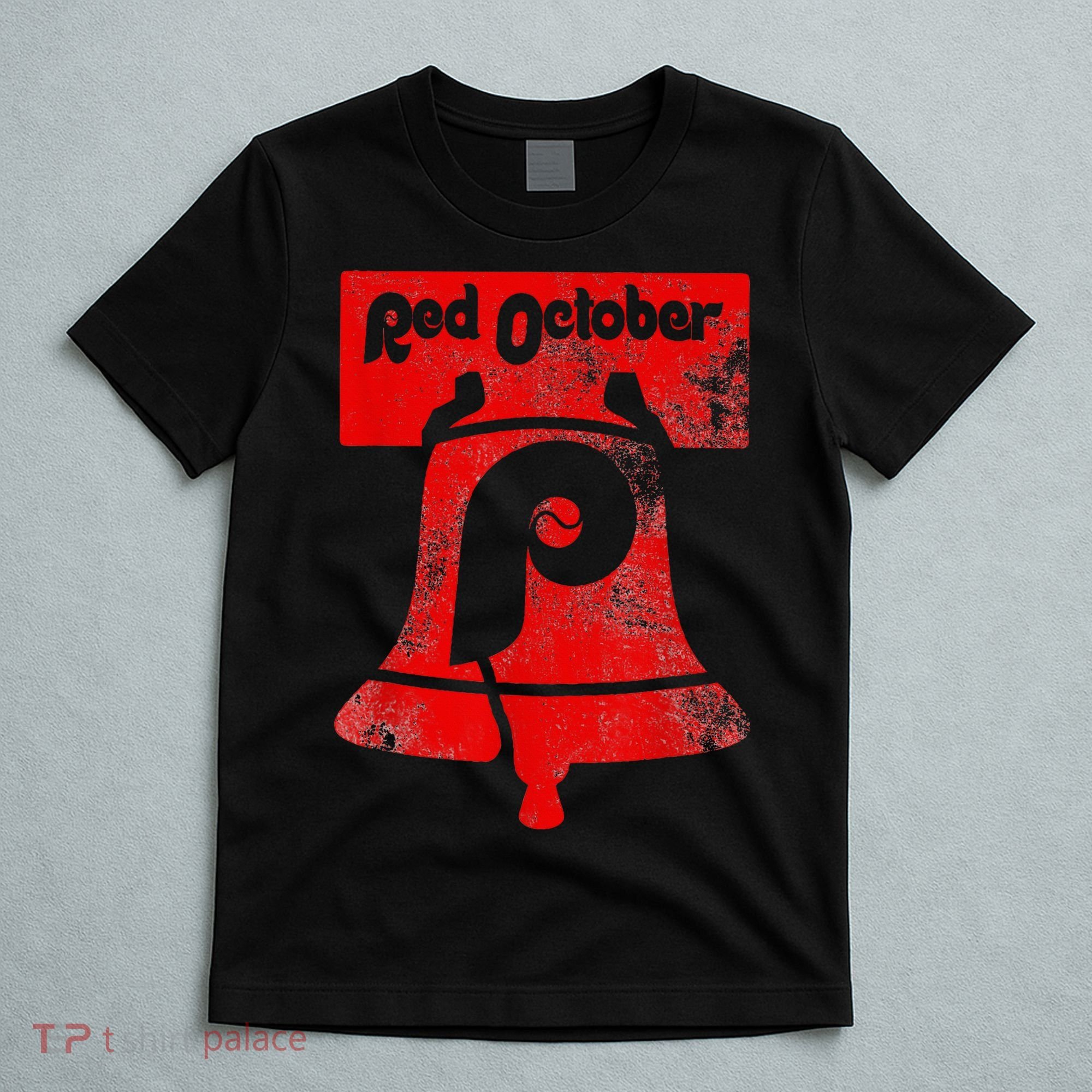 Retro Red October Philly Philadelphia Vintage Ring the bell T-Shirt