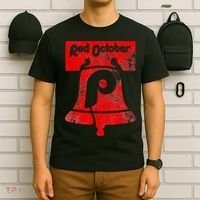 Retro Red October Philly Philadelphia Vintage Ring the bell T-Shirt thumb 6