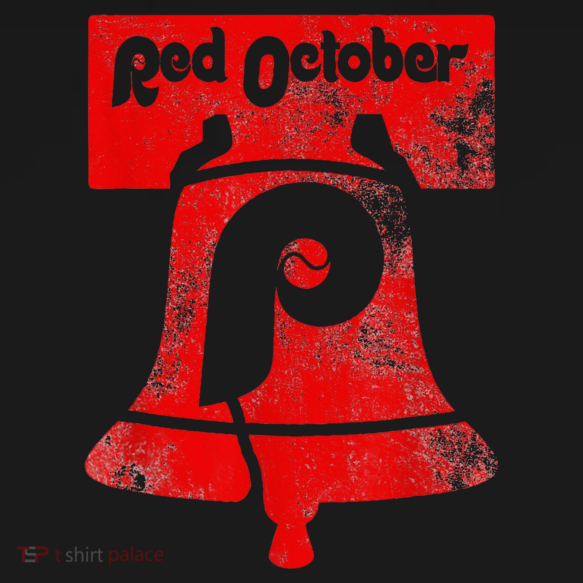 Retro Red October Philly Philadelphia Vintage Ring the bell T-Shirt