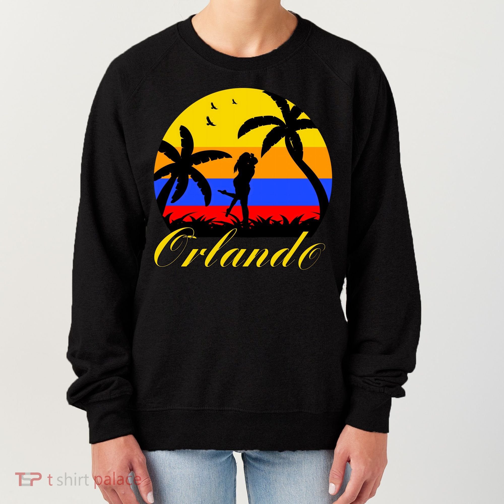 Retro Romantic Orlando Sunset Women's Sweatshirt