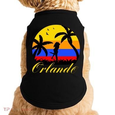 Retro Romantic Orlando Sunset Doggie Tank