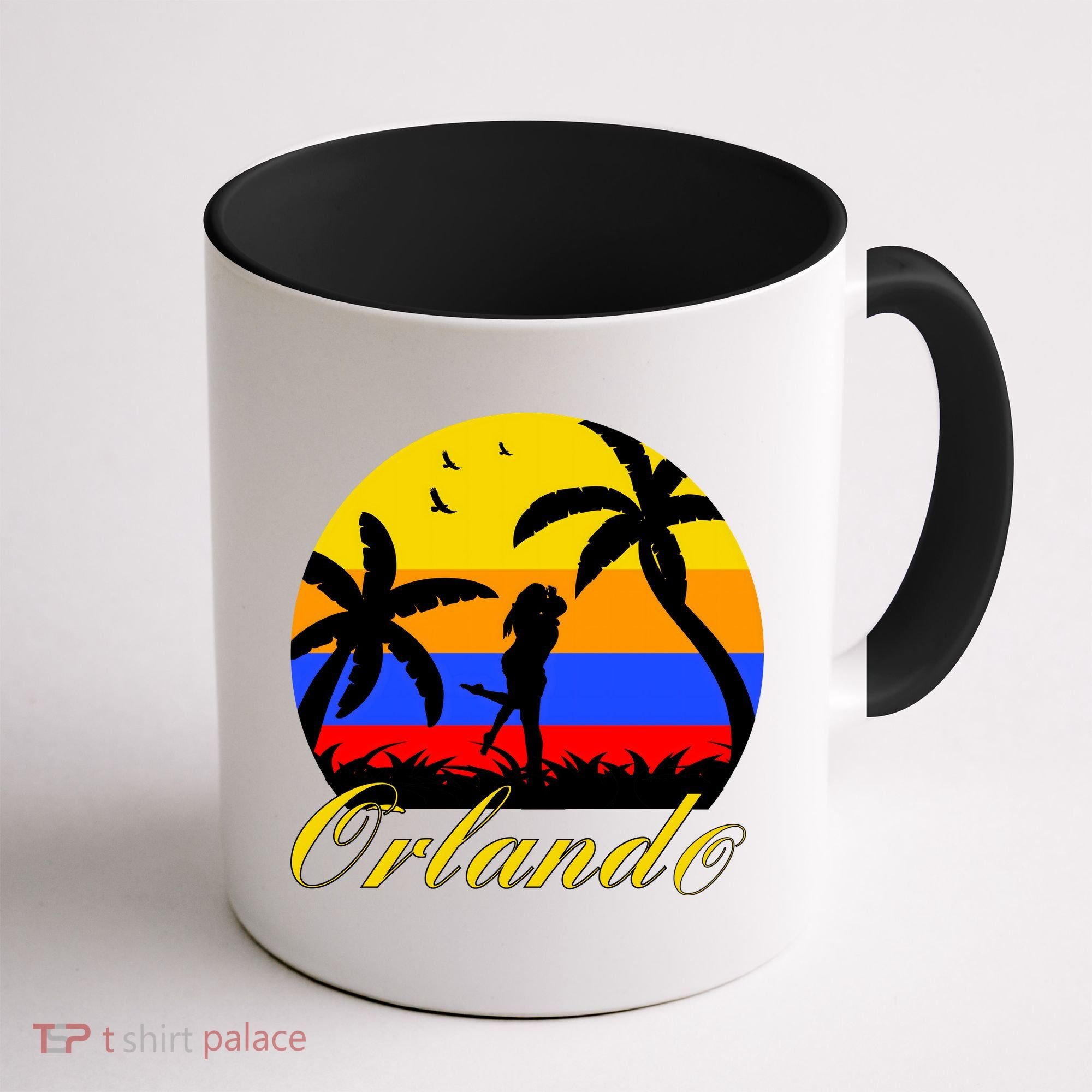 Retro Romantic Orlando Sunset Coffee Mug