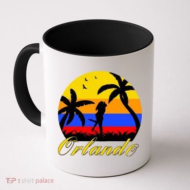 Retro Romantic Orlando Sunset Coffee Mug