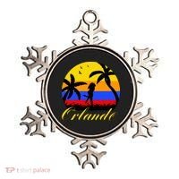 Retro Romantic Orlando Sunset Ornament thumb 0