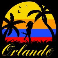 Retro Romantic Orlando Sunset Ornament thumb 1