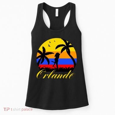 Retro Romantic Orlando Sunset Women's Tank Top