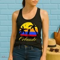 Retro Romantic Orlando Sunset Women's Tank Top thumb 2