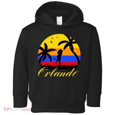 Retro Romantic Orlando Sunset Toddler Hoodie