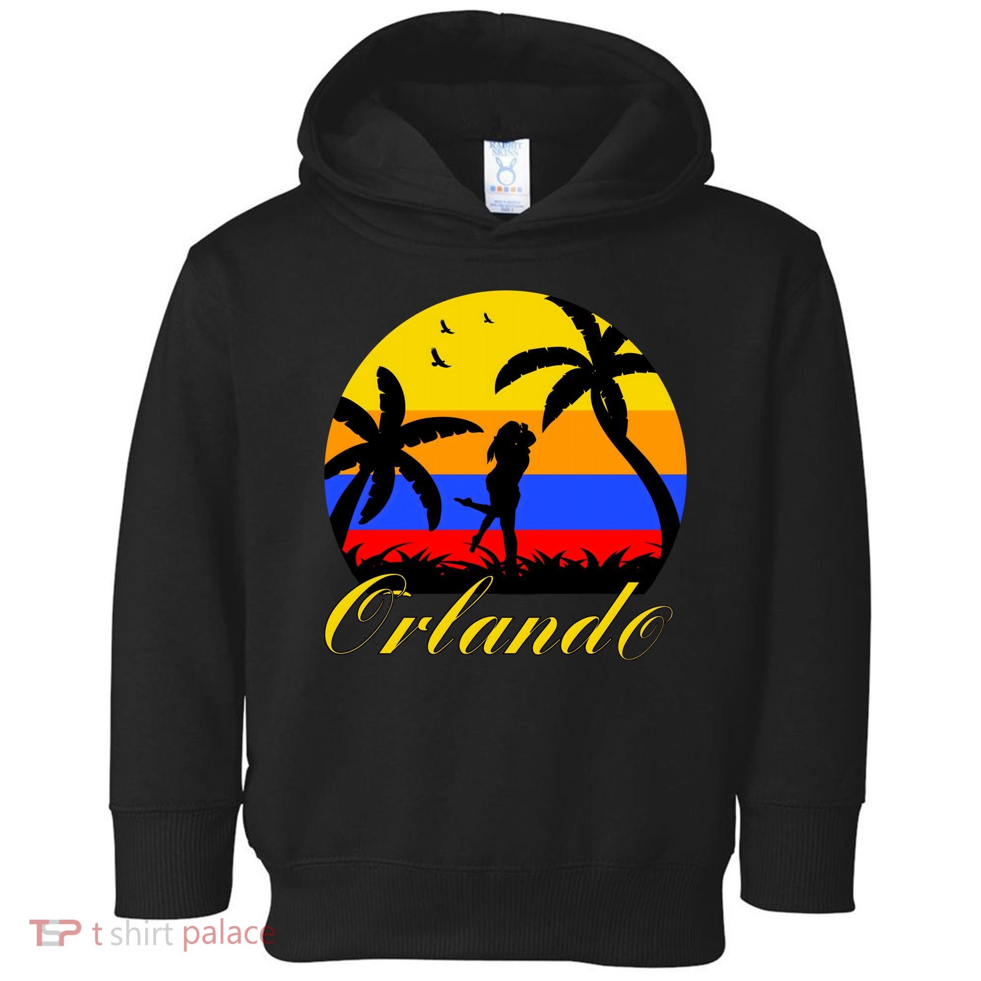 Retro Romantic Orlando Sunset Toddler Hoodie