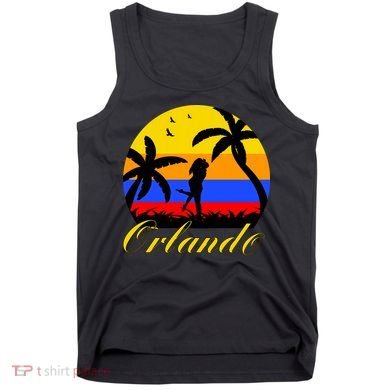 Retro Romantic Orlando Sunset Tank Top