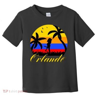 Retro Romantic Orlando Sunset Toddler T-Shirt