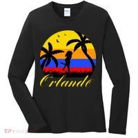 Retro Romantic Orlando Sunset Women's Long Sleeve Shirt thumb 0