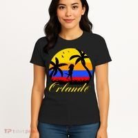 Retro Romantic Orlando Sunset Women's T-Shirt thumb 4