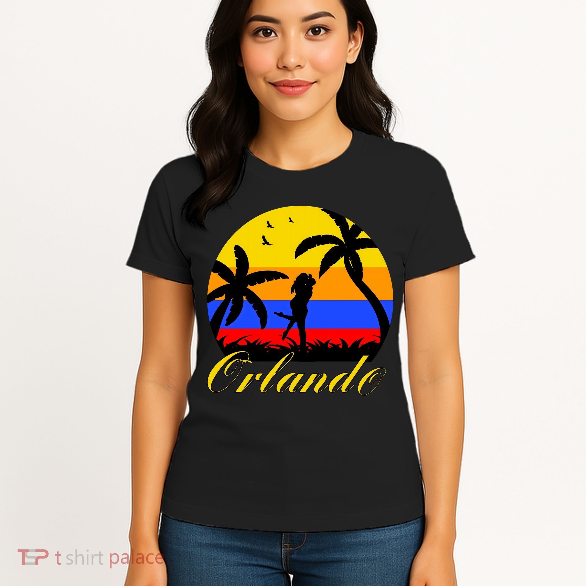 Retro Romantic Orlando Sunset Women's T-Shirt