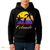 Retro Romantic Orlando Sunset Kids Hoodie thumb 4