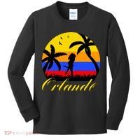 Retro Romantic Orlando Sunset Kids Long Sleeve Shirt thumb 0