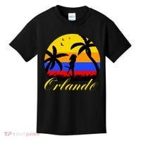 Retro Romantic Orlando Sunset Kids T-Shirt thumb 0