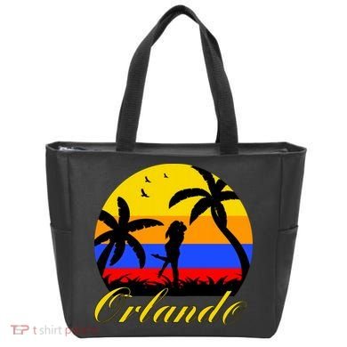 Retro Romantic Orlando Sunset Tote Bag