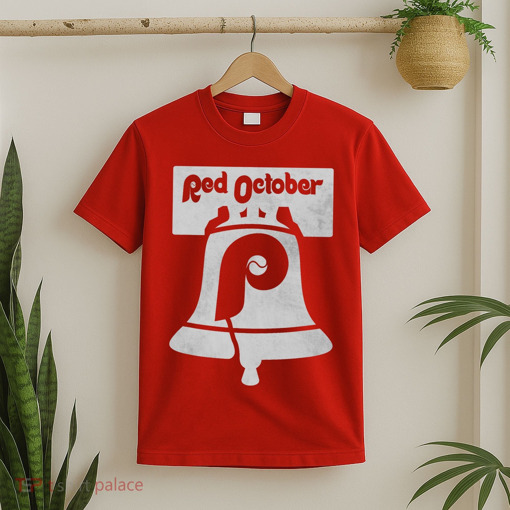 Retro Red October Philly_ Philadelphia Vintage Fan Baseball T-Shirt