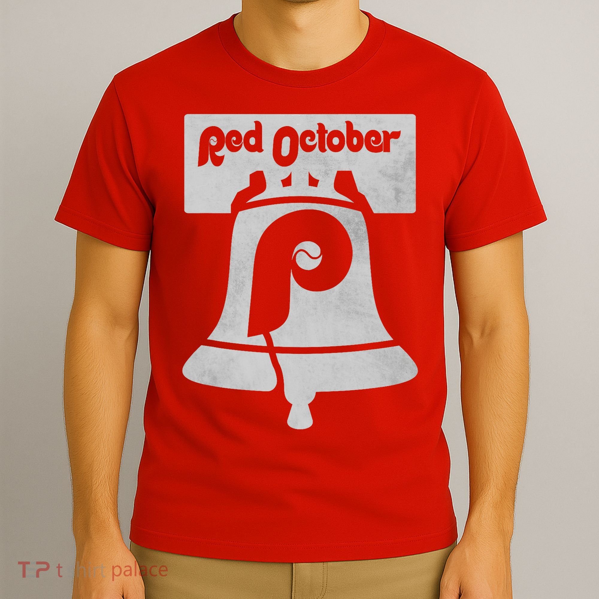 Retro Red October Philly_ Philadelphia Vintage Fan Baseball T-Shirt