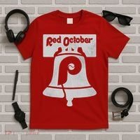 Retro Red October Philly_ Philadelphia Vintage Fan Baseball T-Shirt thumb 5
