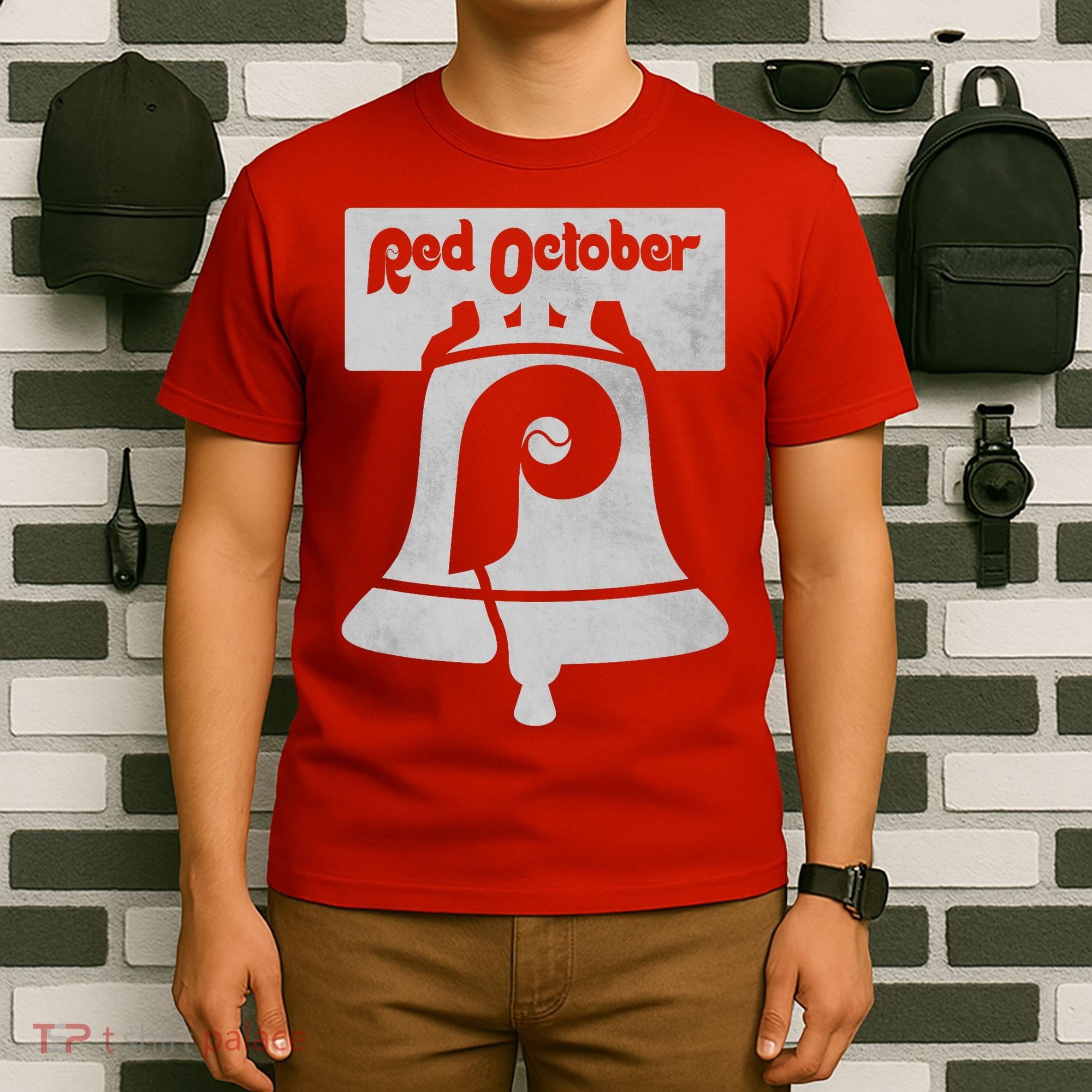 Retro Red October Philly_ Philadelphia Vintage Fan Baseball T-Shirt