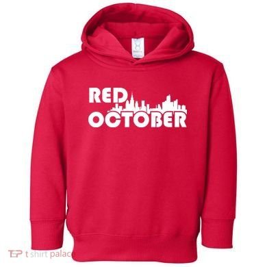 Retro Red October Philly_Philadelphia Vintage Toddler Hoodie