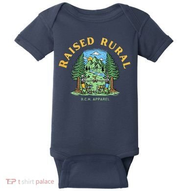 Raised Rural Outdoorsy Baby Bodysuit