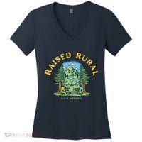Raised Rural Outdoorsy Women's V-Neck T-Shirt thumb 0