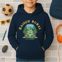 Raised Rural Outdoorsy Kids Hoodie thumb 2