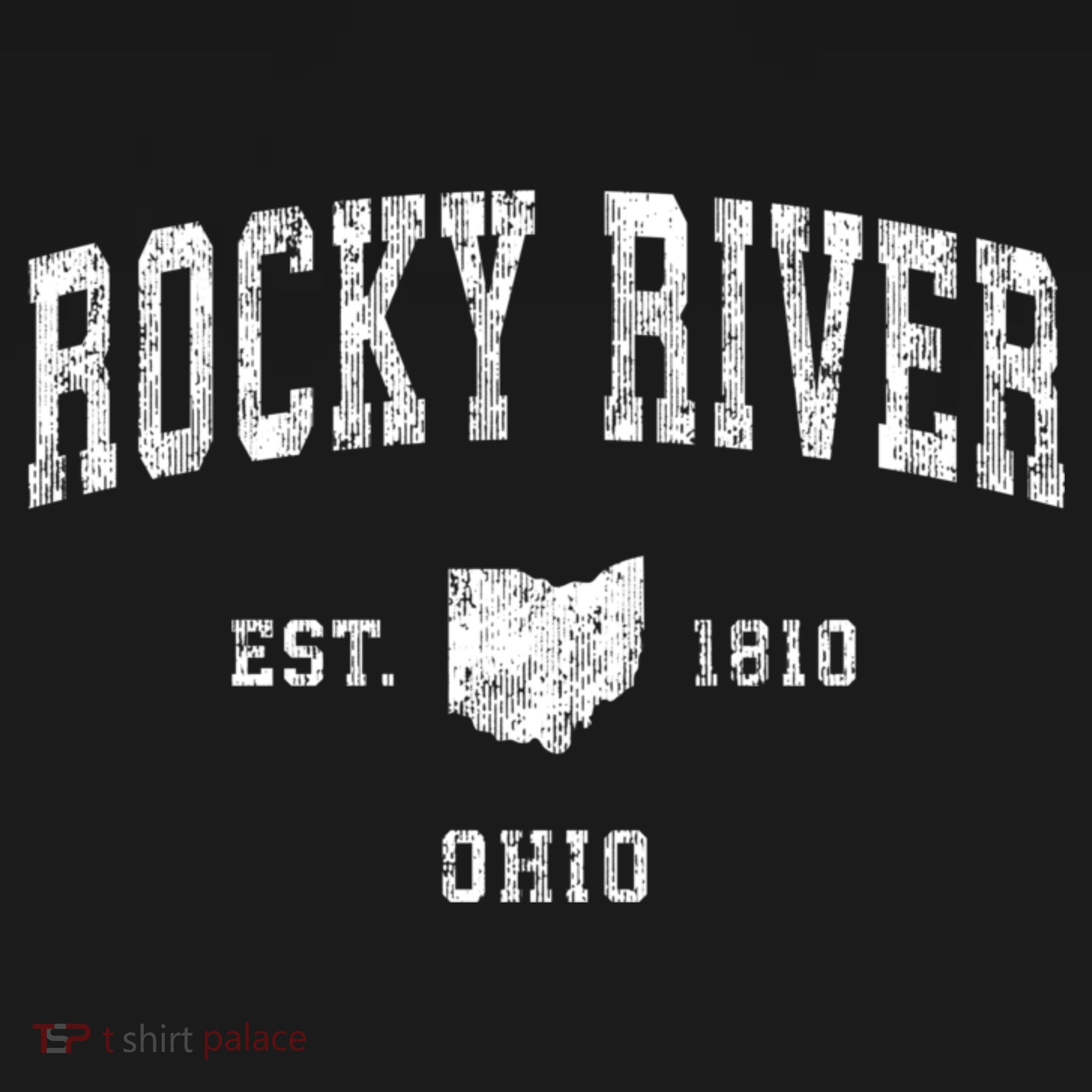 Rocky River Ohio Oh Vintage Athletic Sports T-Shirt