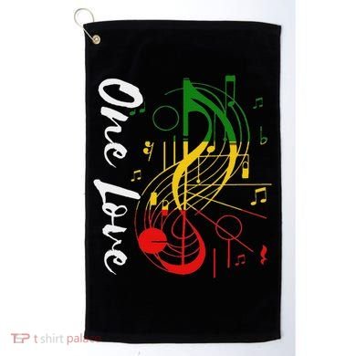 Reggae Rastafari One Pride Love Golf Towel