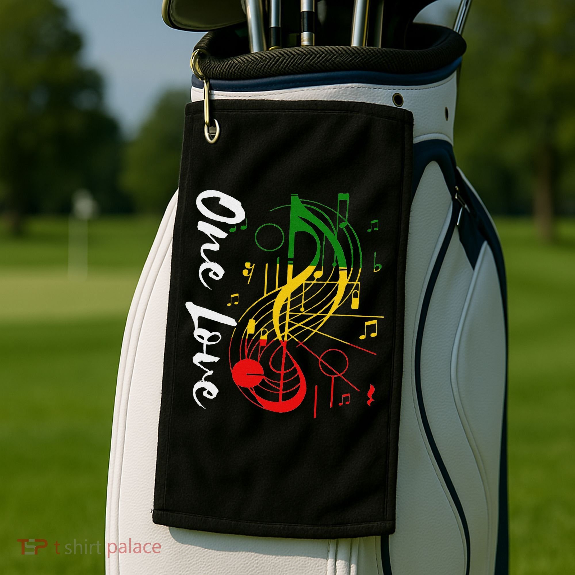 Reggae Rastafari One Pride Love Golf Towel