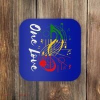 Reggae Rastafari One Pride Love Coaster thumb 0