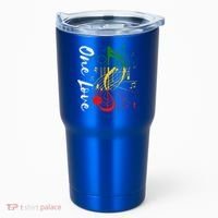Reggae Rastafari One Pride Love Tumbler thumb 0