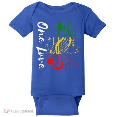 Reggae Rastafari One Pride Love Baby Bodysuit