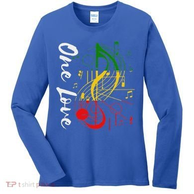 Reggae Rastafari One Pride Love Women's Long Sleeve Shirt