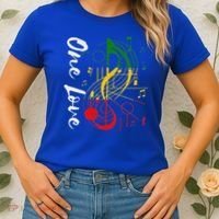 Reggae Rastafari One Pride Love Women's T-Shirt thumb 2