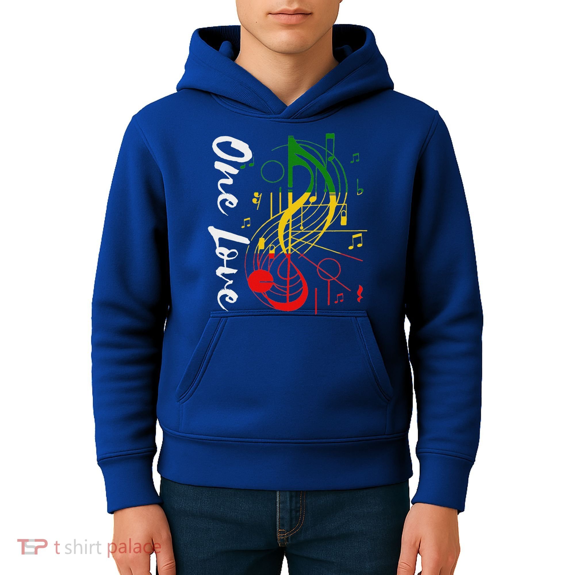 Reggae Rastafari One Pride Love Kids Hoodie